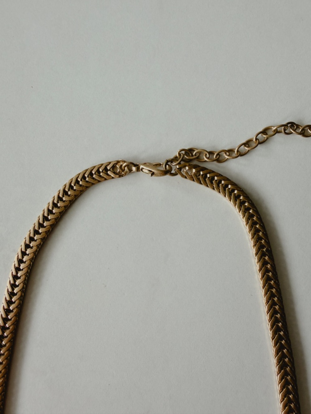 Anthropologie Chain Fringe Necklace Long Boho Statement Festival Gold Tone - Picture 6 of 9